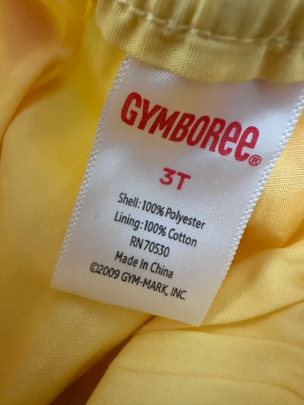 2009 Gymboree Tulle Ribbon Layered Skirt in Yellow Size 3T